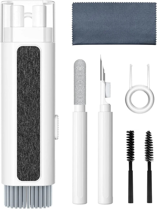 [8 in 1] Cleaner Kit for Airpod,Supfine Cleaning Pen with Brush for Airpods Pro,Multi-Function Cleaner Kit for Earbuds,Earphone,Ipod,Keyboard,Iphone,Ipad,Laptop(White)