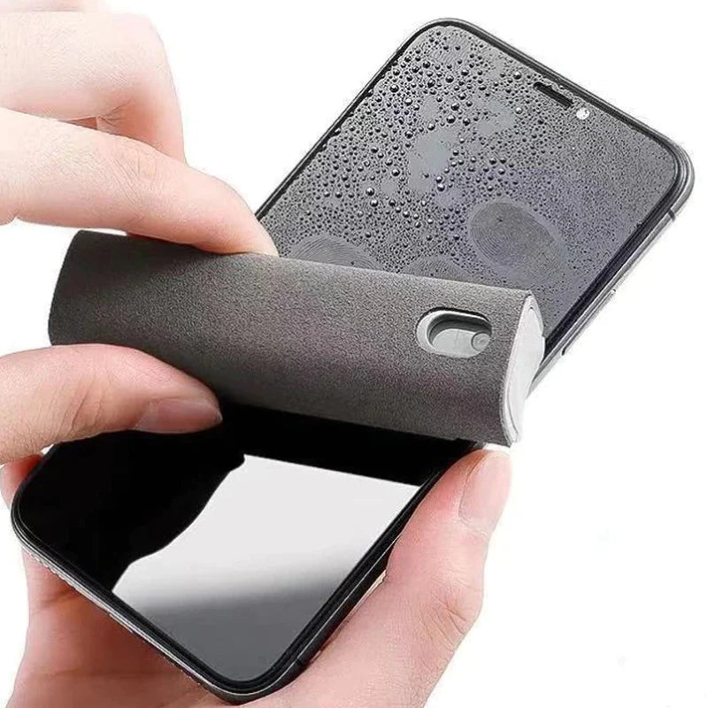 2In1 Microfiber Screen Cleaner Spray Bottle Set Mobile Phone Ipad Computer Microfiber Cloth Wipe Iphone Cleaning Glasses Wipes