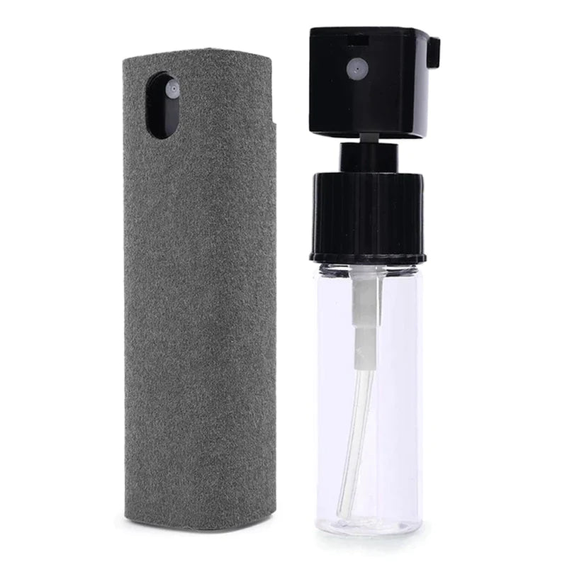 2In1 Microfiber Screen Cleaner Spray Bottle Set Mobile Phone Ipad Computer Microfiber Cloth Wipe Iphone Cleaning Glasses Wipes